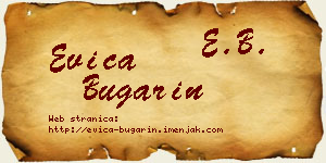 Evica Bugarin vizit kartica